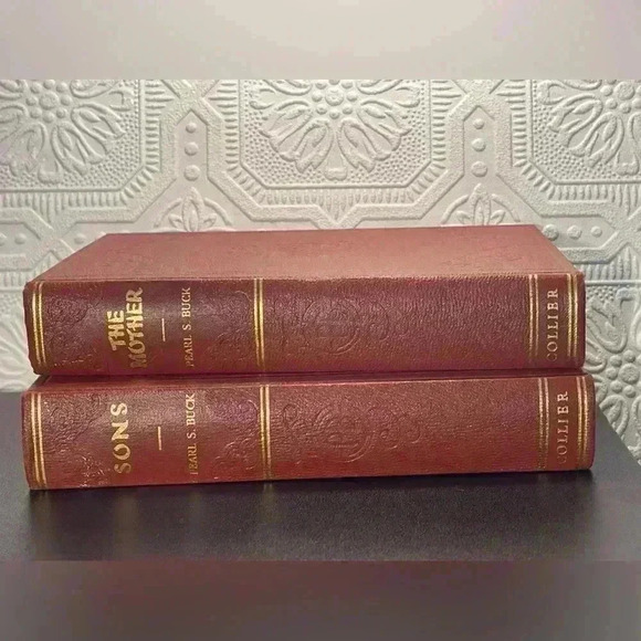 Pearl  S. Buck Lot Of 2 Collier 1930s Vintage Hardcover Sons & The Mother Books - Picture 1 of 11